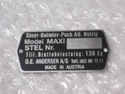 TYPESKILT, MAXI MODEL 2