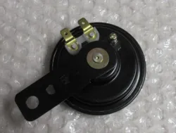 HORN 12 VOLT DC, (JÆVNSTRØM), SORT Ø66 MM