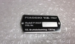 TYPESKILT, MAXI MODEL 5 (Piaggio 2 gear)