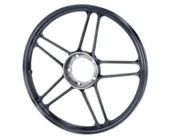 Stjernefælg 17 X 1,35, ALU - Sort Krom - Puch Maxi