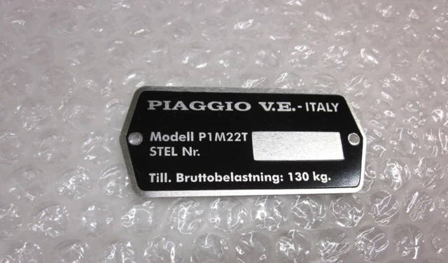 TYPESKILT, MAXI MODEL 5 (Piaggio 2 gear)
