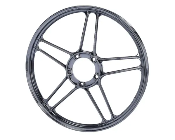 Stjernefælg 17 X 1,35, ALU - Sort Krom - Puch Maxi