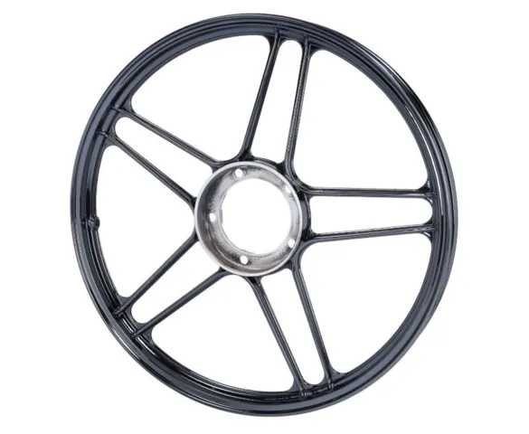 Stjernefælg 17 X 1,35, ALU - Sort Krom - Puch Maxi