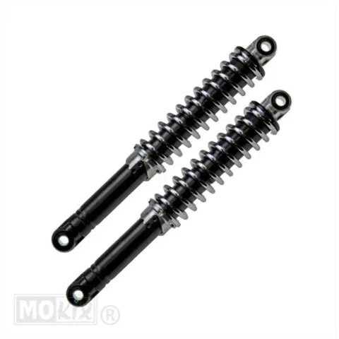 STØDDÆMPER SÆT MAXI SORT/KROM 320 MM