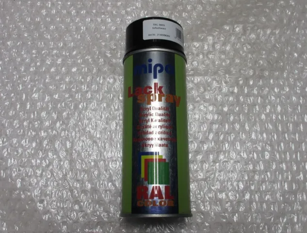 MIPA RAL 9005SM Satinmat, Sort 400ml