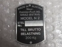 TYPESKILT, MONZA N2