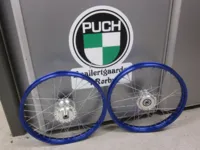 EGERHJULSÆT, 17" BLÅ ELOXERET 17 x 1,20, PUCH MAXI