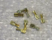 SPADESTIK 6,3 MM., MESSING 10 STK