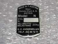 TYPESKILT, MONZA