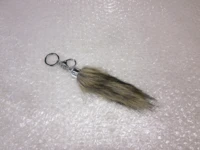 Rævehale "Mini" 10 cm, med nøglering