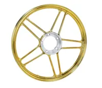 Stjernefælg 17 X 1,35, ALU - Guld Krom - Puch Maxi