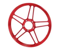 Stjernefælg 17 X 1,35, ALU - Rød Krom - Puch Maxi